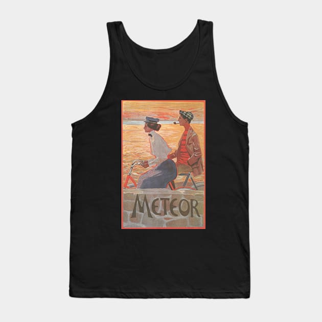 Meteor Bicycles - Vintage Bicycle Poster from 1900 Tank Top by coolville